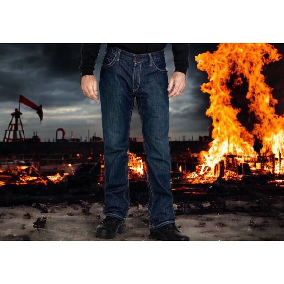 ARIAT FR M4 Jeans Low Rise Boot Cut Flame Resistant Mens 44x30 Fast Shipping - Picture 2 of 12